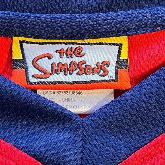 Bart Simpson Hockey Jersey 2006 youth Size Small Blue red white - Picture 4 of 7